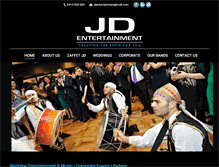 Tablet Screenshot of jdentertainment.com.au